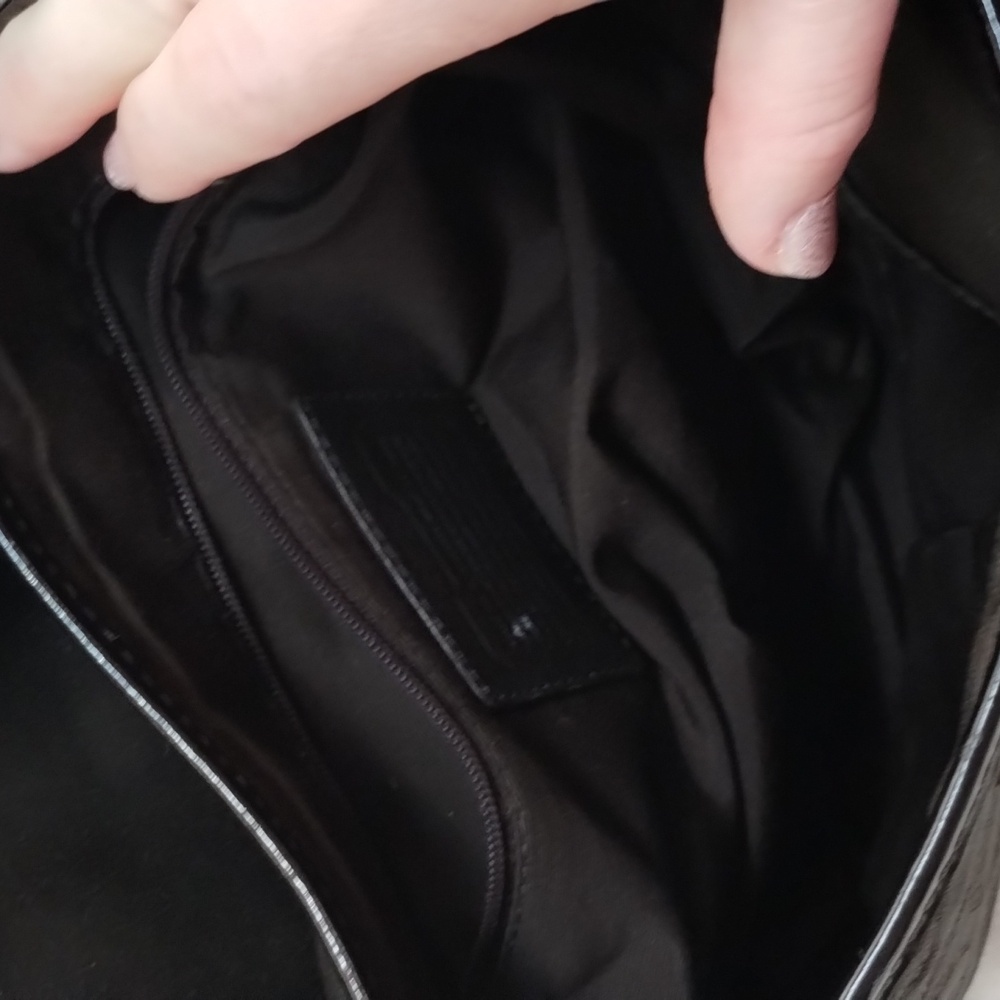 COACH Dark Brown Sparkly Signature Bag - Picture 10 of 14